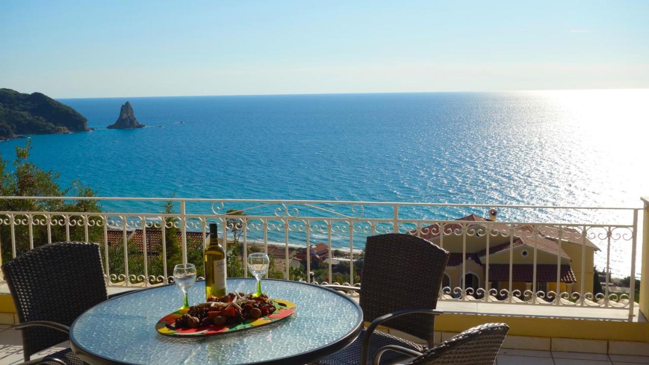 Natalia Apartment B With Panoramic Sea Views Of Agios Gordios Bay Екстер'єр фото