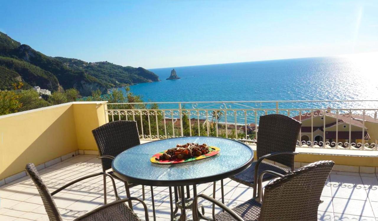 Natalia Apartment B With Panoramic Sea Views Of Agios Gordios Bay Екстер'єр фото